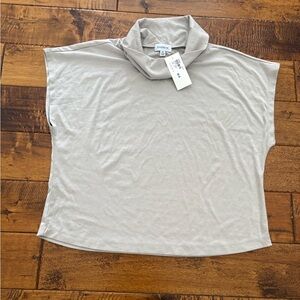 Evereve Gia Cowl Neck Top in Taupe